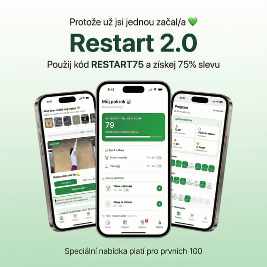 28 Denní Restart 2.0 VIP přístup - 75% SLEVA s kódem: RESTART75 (platí pouze pro prvních 100 lidí)